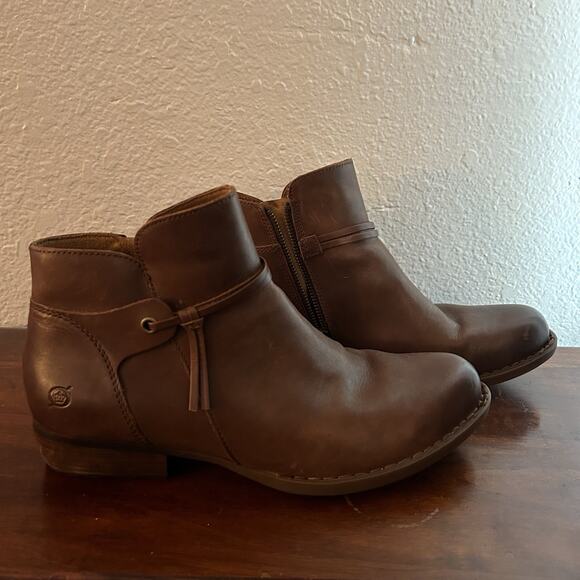 Born Kimmie Ankle Boot Brown Leather Size 11 - Picture 4 of 11